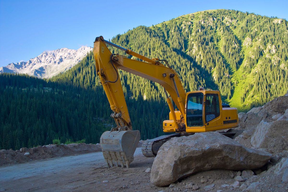 Septic tank access for repair work near Kalispell, Montana